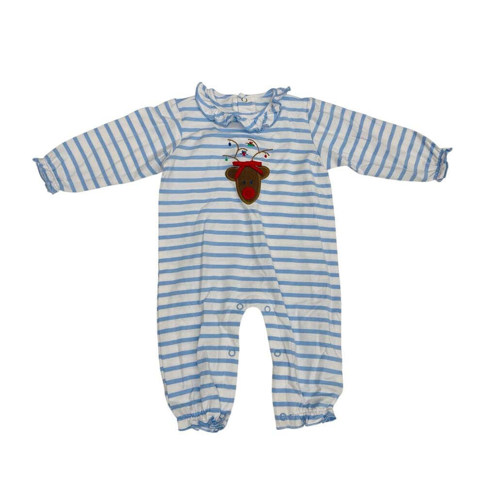 NWT Bailey Boys 6M Reindeer Girl Romper